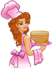 Gif animé Chandeleur crêpes femme